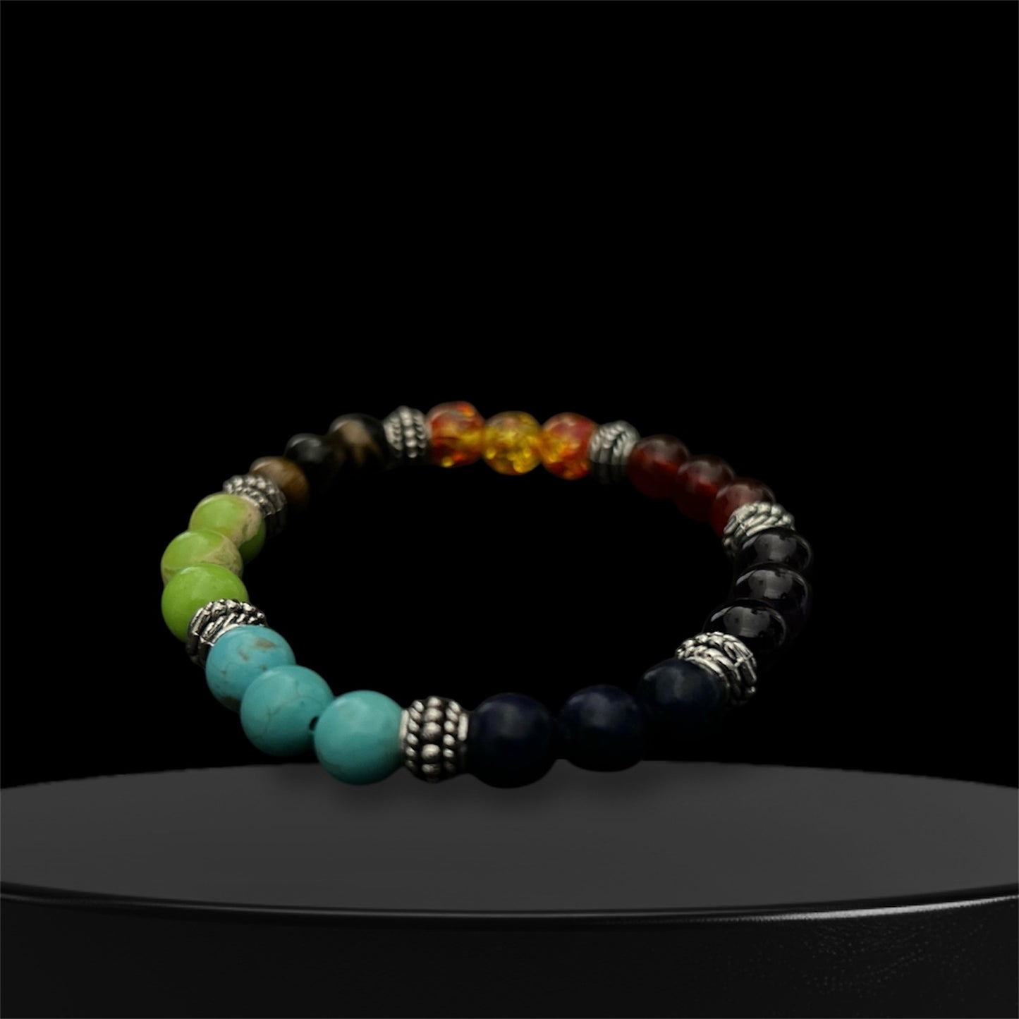 Seven Chakra Crystal Bracelet