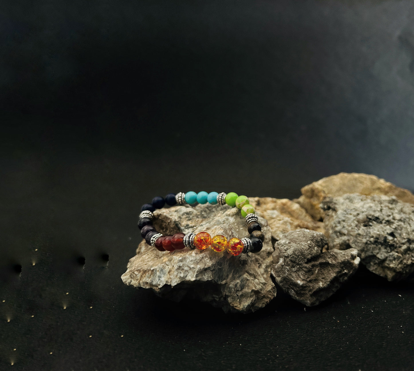 Seven Chakra Crystal Bracelet